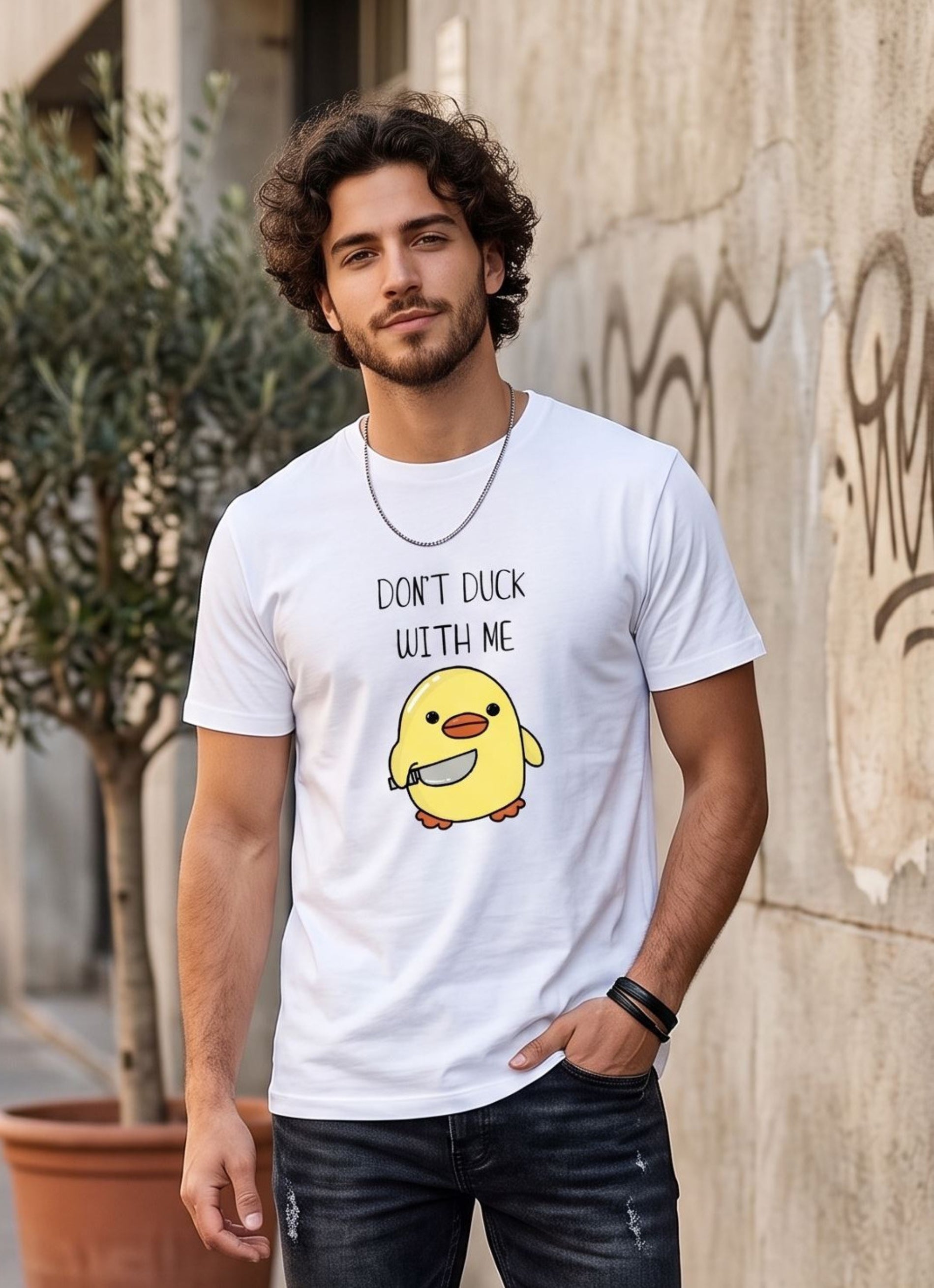 Don't duck with me - white
