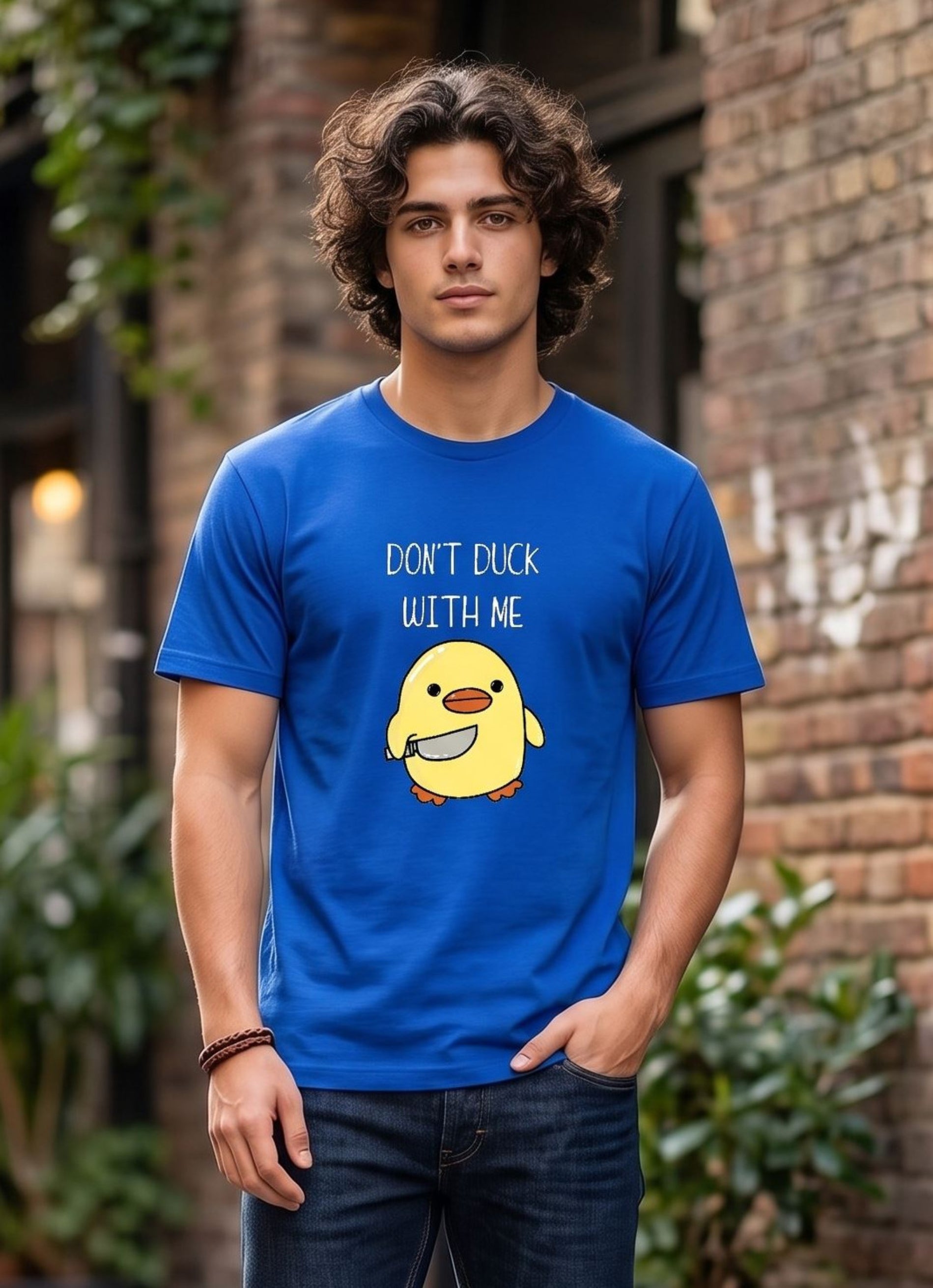 Don't duck with me - royal blue