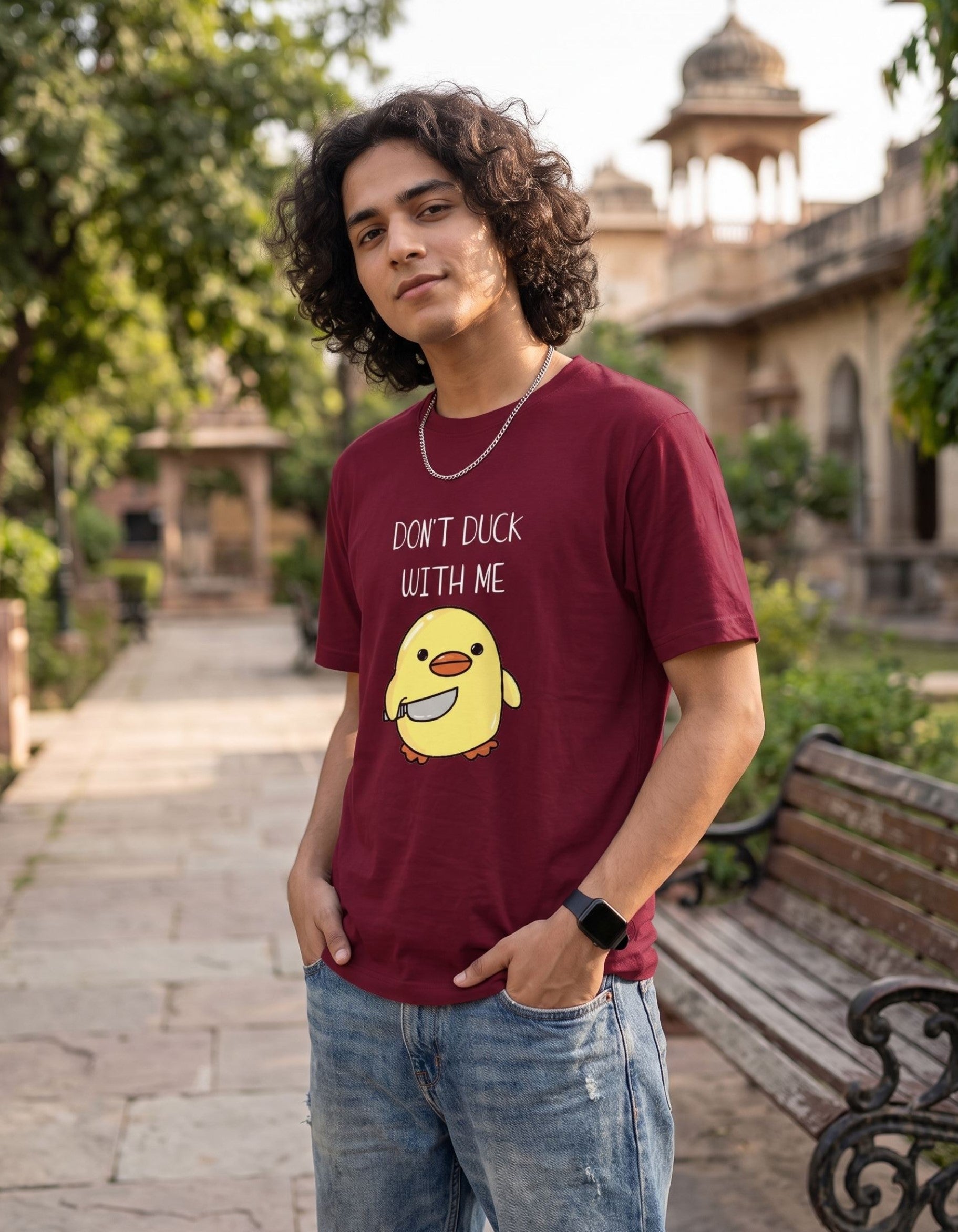 Don't duck with me - maroon
